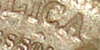 Detalhe de moeda de 2000 réis de 1922 prata 900 A com traço