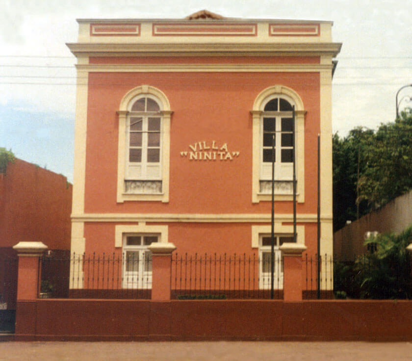 Fachada das Antigas Instalações do Museu de Numismática Bernardo Ramos, na Villa Ninita, anexa ao Palácio Rio Negro