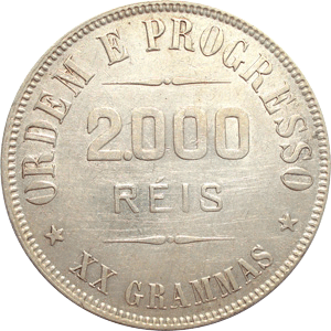 2000 réis 1907 XX Gramas Anverso