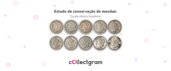 Estados de conservação de moedas antigas: escala brasileira básica