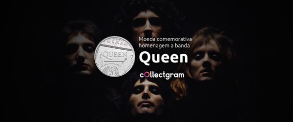 Moeda do Queen: emissão da The Royal Mint em homenagem a lenda do Rock