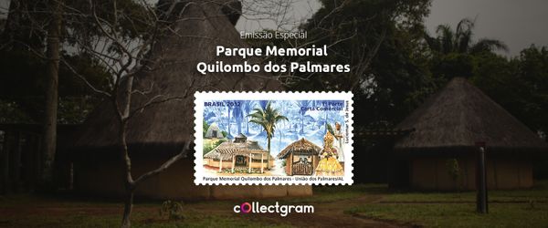 Selo do Parque Memorial Quilombo dos Palmares: emissão postal especial