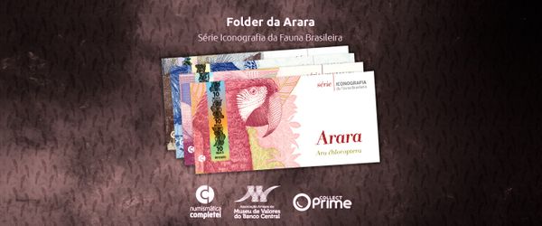 Folder da Arara: cédula / nota de 10 reais